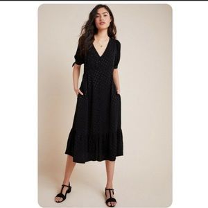 Gorgeous black button up midis dress